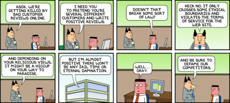 Online Reputation Dilbert
